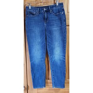 Lucky Brand Ava Mid Rise Crop Jeans Women’s Blue Denim Size 8
